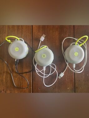 Lot of THREE Hushh Yogasleep White Noise Sound Machines with cords